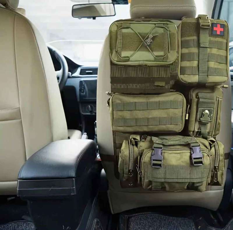 Multi-function Tactical Car Back Seat Hanging Pouch Organizer