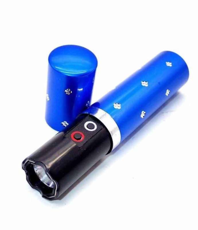 Mini Lipstick Self-Defensive Flashlight With Tazer