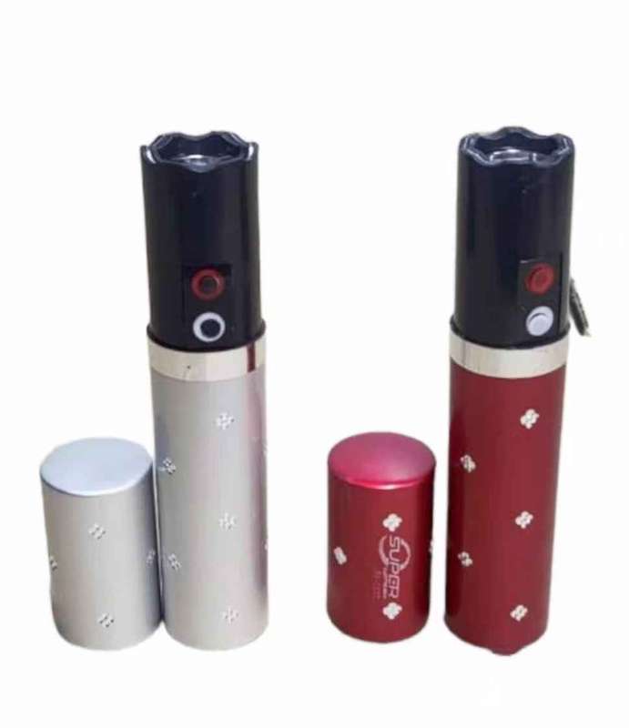 Mini Lipstick Self-Defensive Flashlight With Tazer