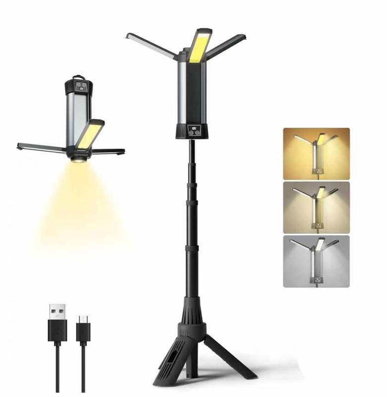 LED Work Light with Portable Folding Stand