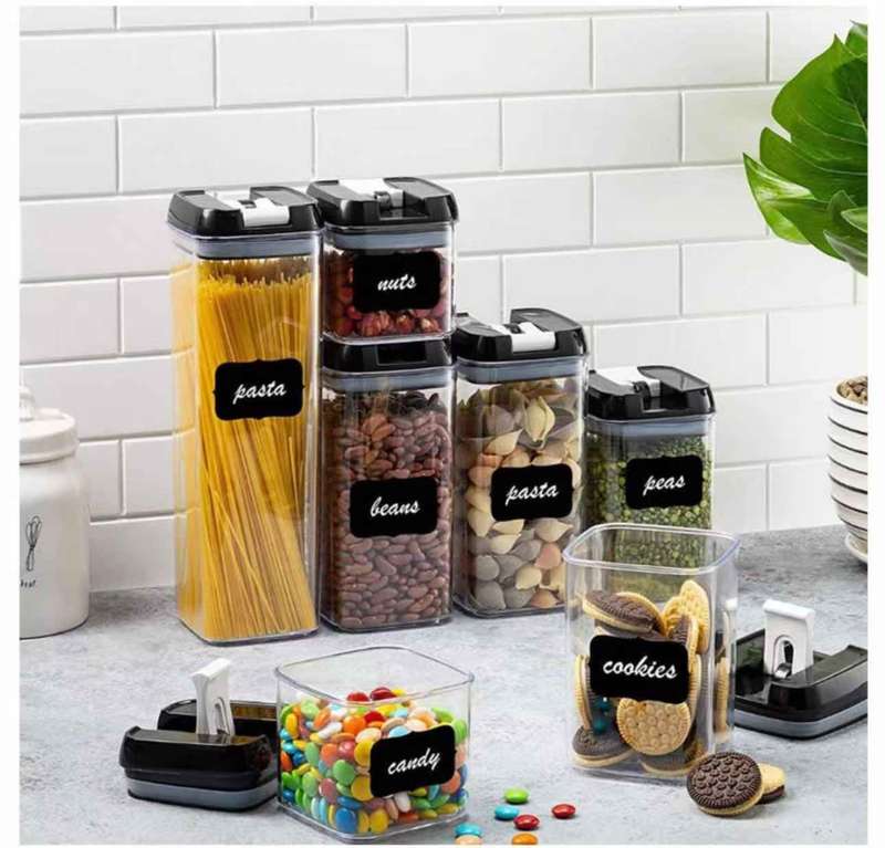 7PieceTransparent Lockable Plastic Food Storage Containers