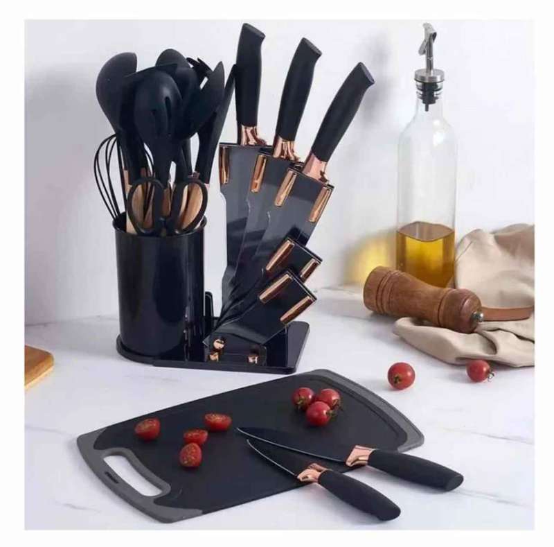Silicone Cooking Utensils Set - 19 Pieces