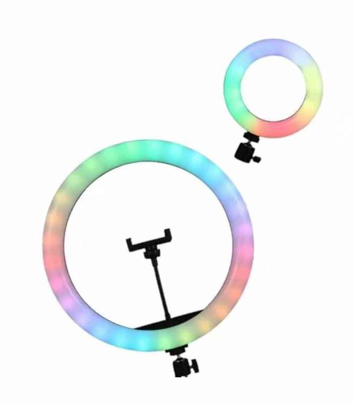 RGB Selfie Ring Light with Phone Holder 10INCH