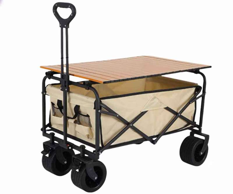 Anchor Heavy Duty Folding Utility Wagon Cart for Camping Outdoor Shopping