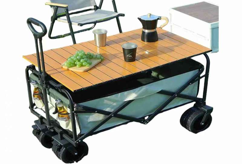 Anchor Heavy Duty Folding Utility Wagon Cart for Camping Outdoor Shopping