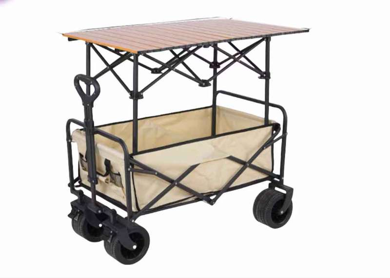 Anchor Heavy Duty Folding Utility Wagon Cart for Camping Outdoor Shopping