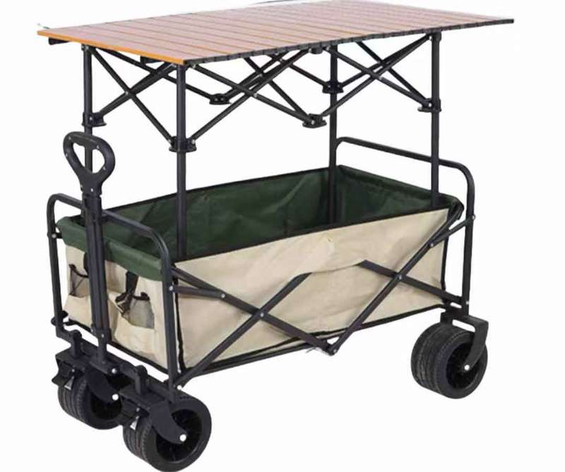 Anchor Heavy Duty Folding Utility Wagon Cart for Camping Outdoor Shopping