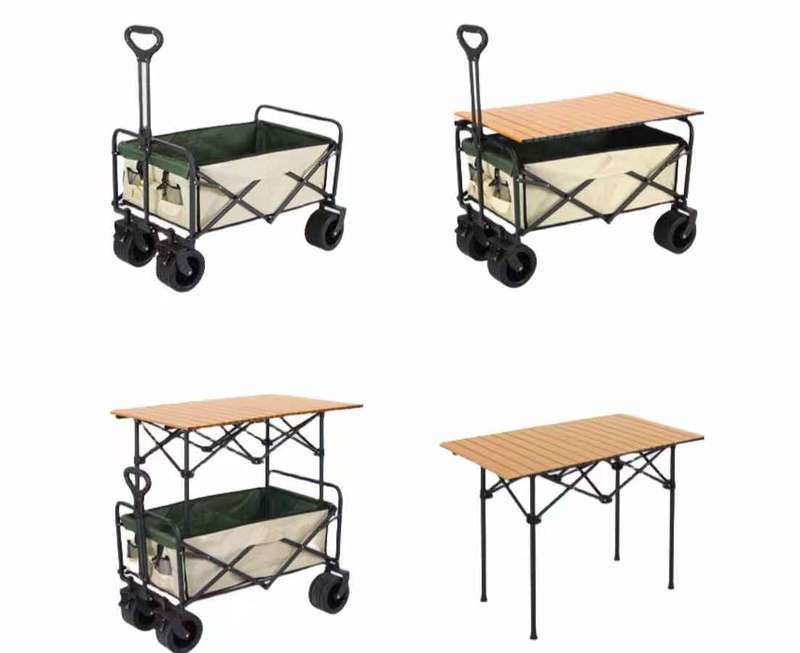 Anchor Heavy Duty Folding Utility Wagon Cart for Camping Outdoor Shopping