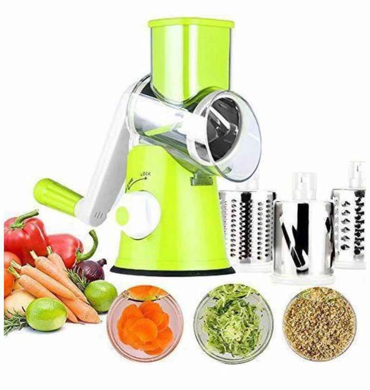 Tabletop Drum Grater - Green