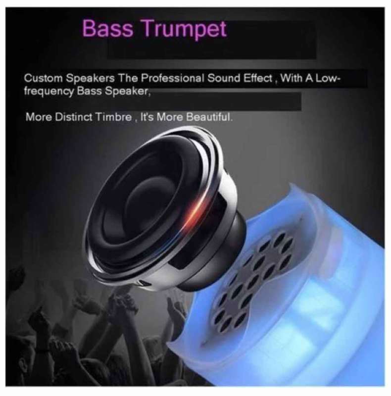 LED ICE Bucket Rechargeable Bluetooth Speaker AZ-0240