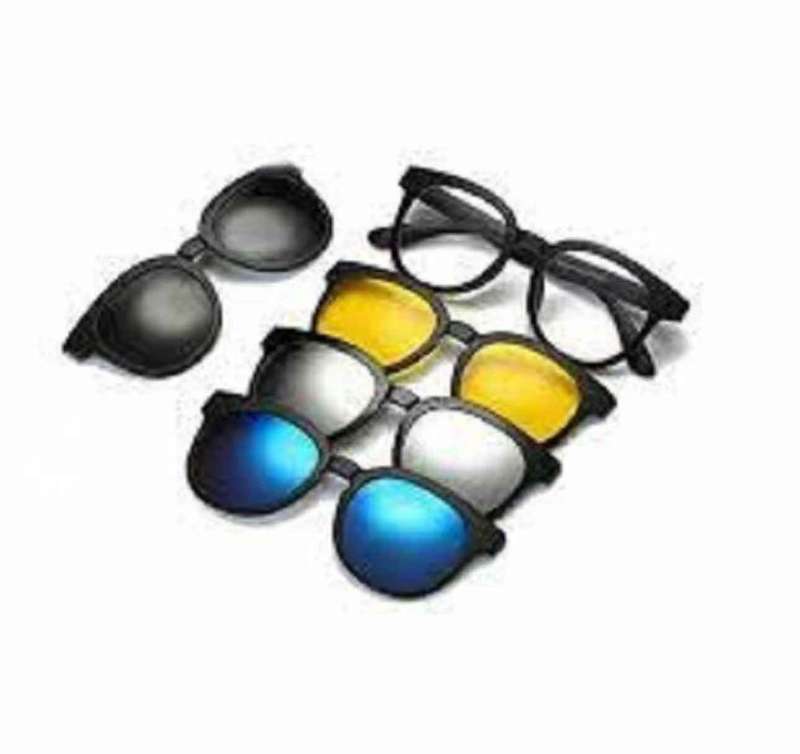 Magic Vision 5 in 1 Quick Change Magnet Lenses Frame Sunglasses