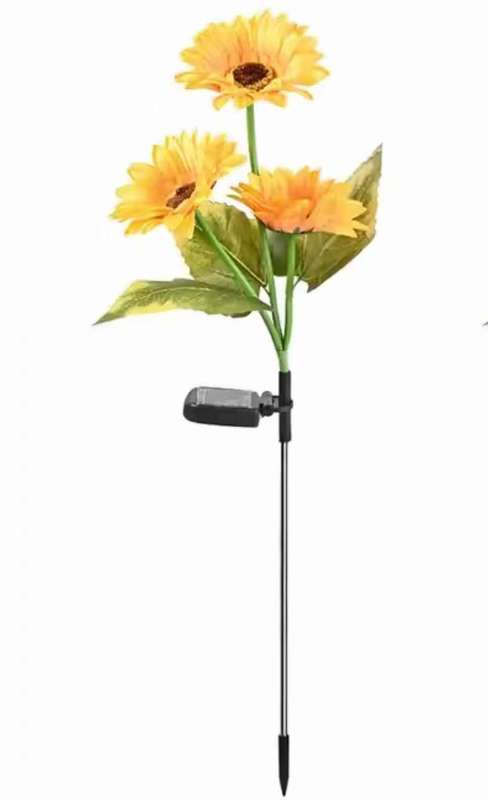 Solar Sunflower Lawn Light Garden Light