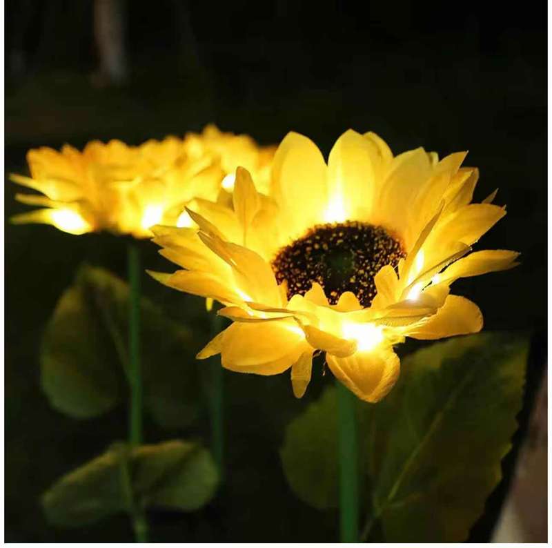 Solar Sunflower Lawn Light Garden Light