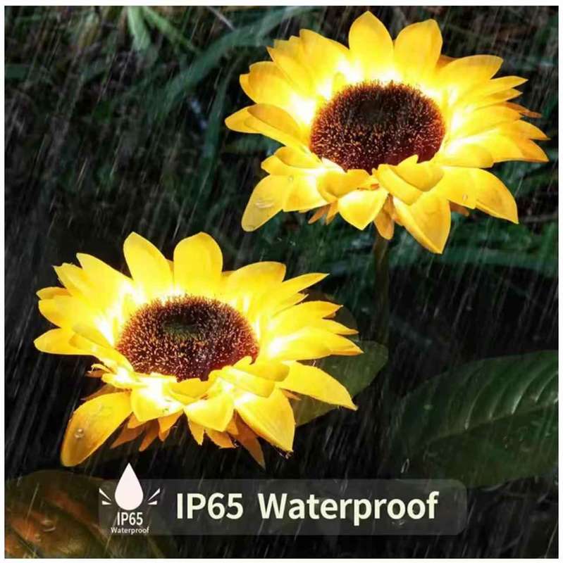 Solar Sunflower Lawn Light Garden Light
