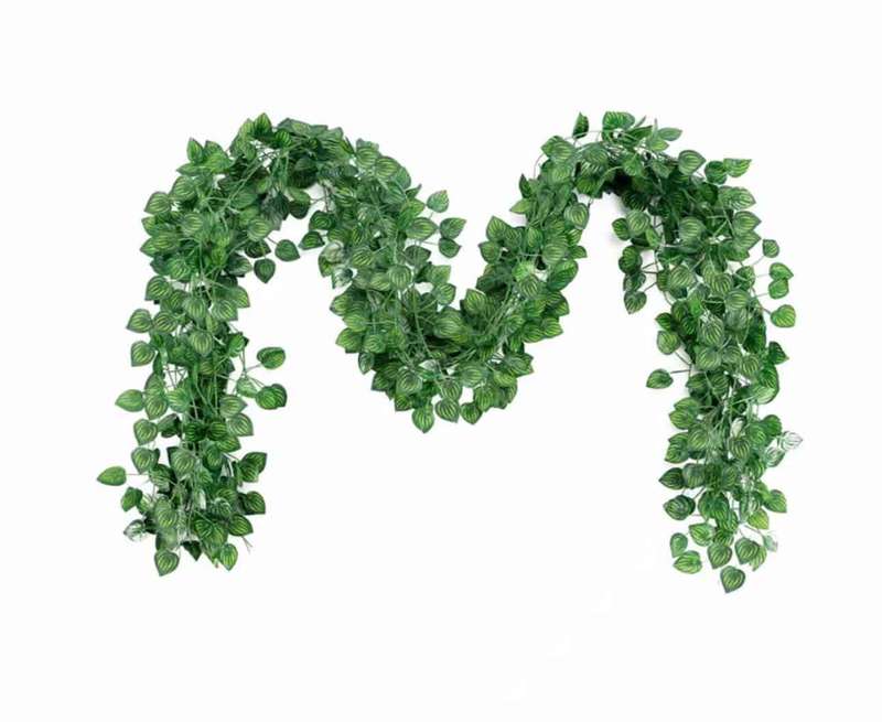 12 Strands Artificial Leaves Plants Vine Hanging Garland Wall Decor C