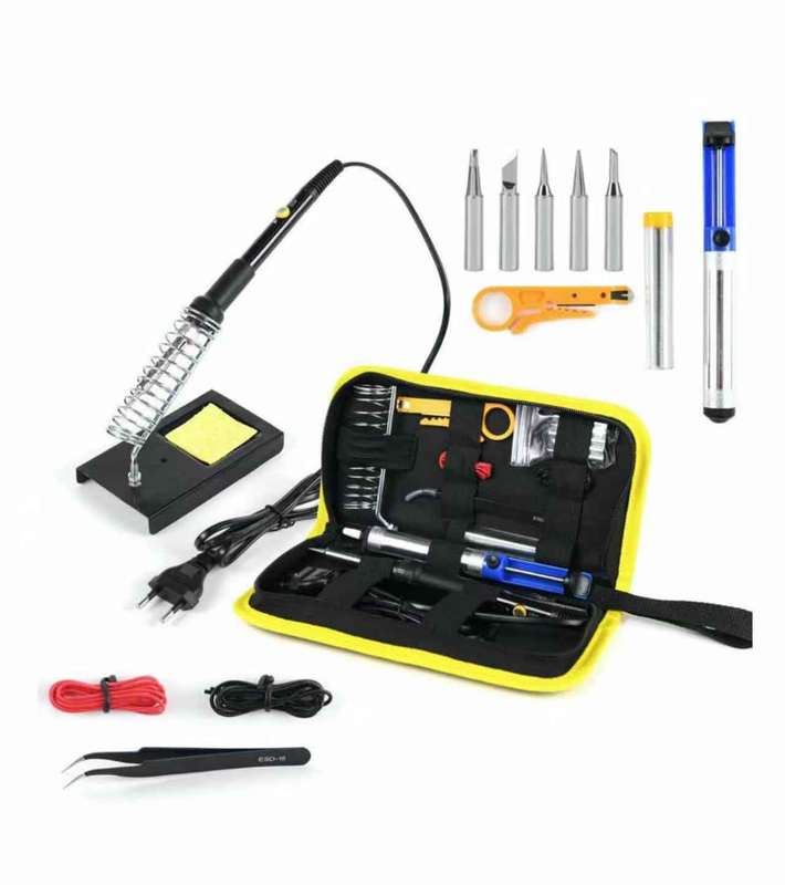 Tool DIY Adjustable Temp Handle Electric Soldering Iron Kit Set