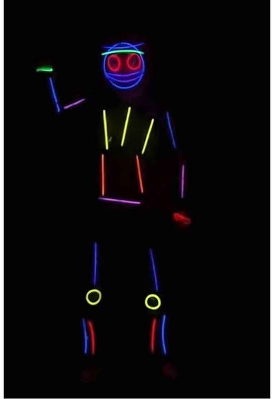 Entertaining Fun Creative Vibrant Glowsticks Body Costume