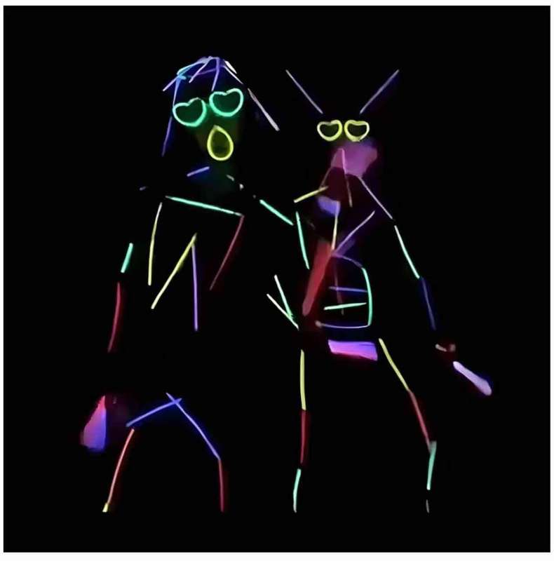 Entertaining Fun Creative Vibrant Glowsticks Body Costume