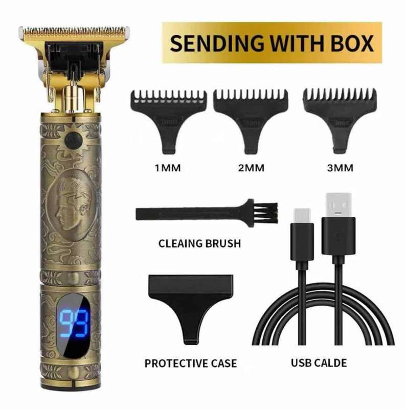 Professional LED Display Hair Clipper/Trimmer Electric Rechargeable