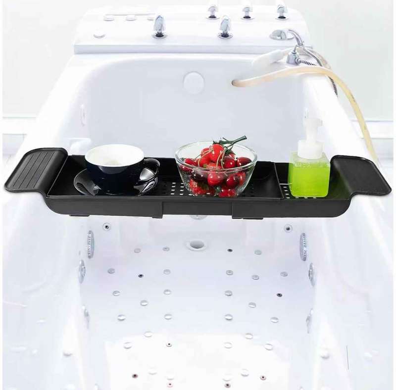 Bath Tray Expandable Bathtub Caddy Storage Rack Bathtub Tub Organizer