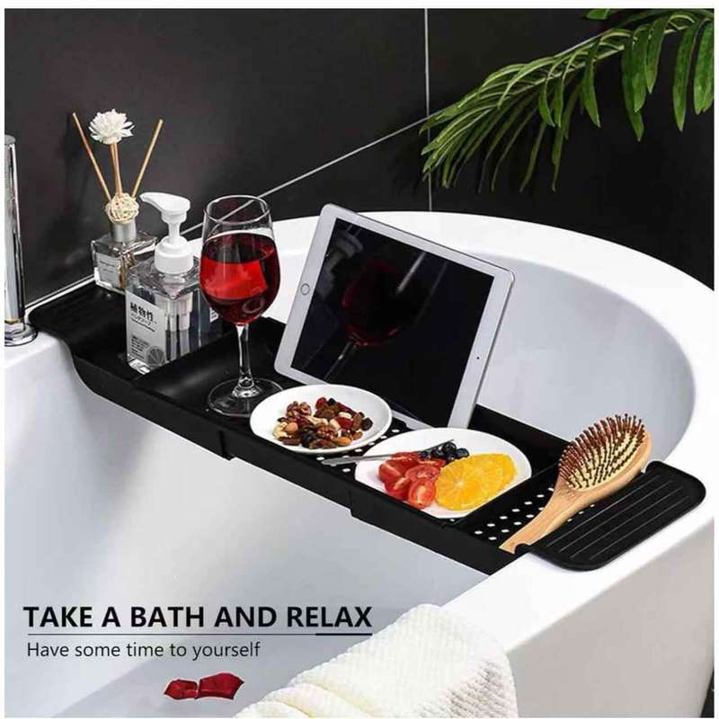 Bath Tray Expandable Bathtub Caddy Storage Rack Bathtub Tub Organizer