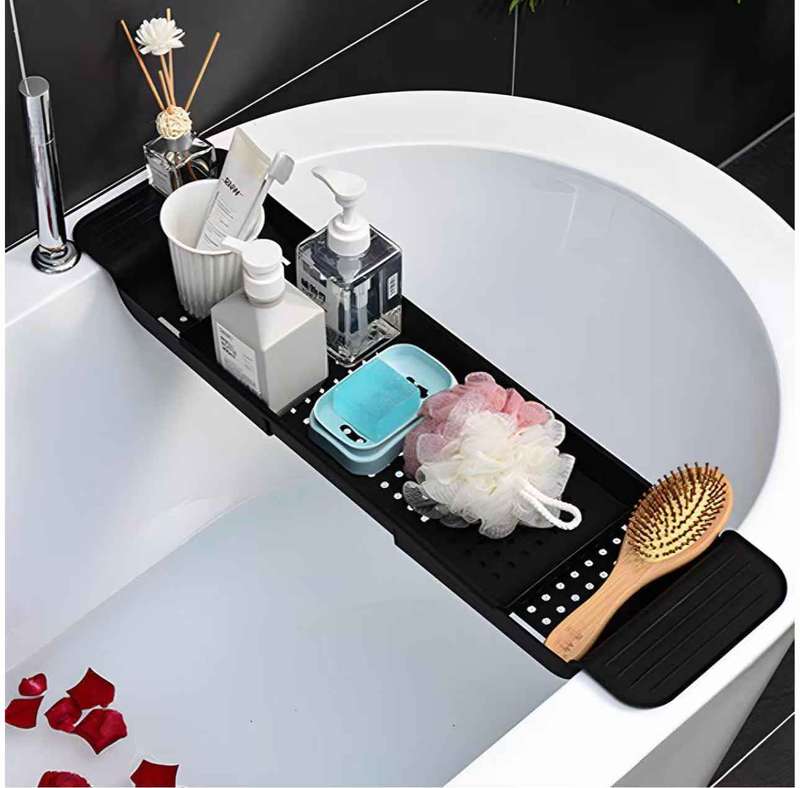 Bath Tray Expandable Bathtub Caddy Storage Rack Bathtub Tub Organizer