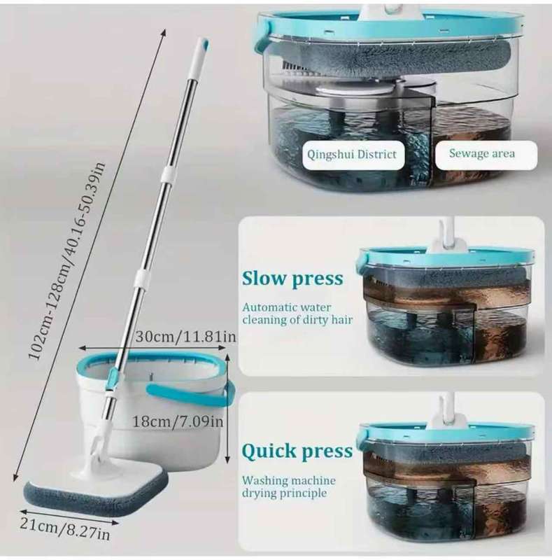 Microfiber Twist Mop and Bucket Set
