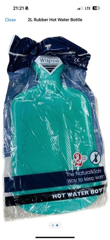 2L Rubber Hot Water Bottle