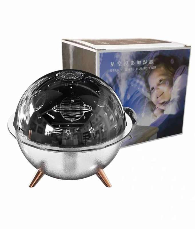 Spaceship Shaped Humidifier with Timer Christmas Night Light Aroma Diffuser