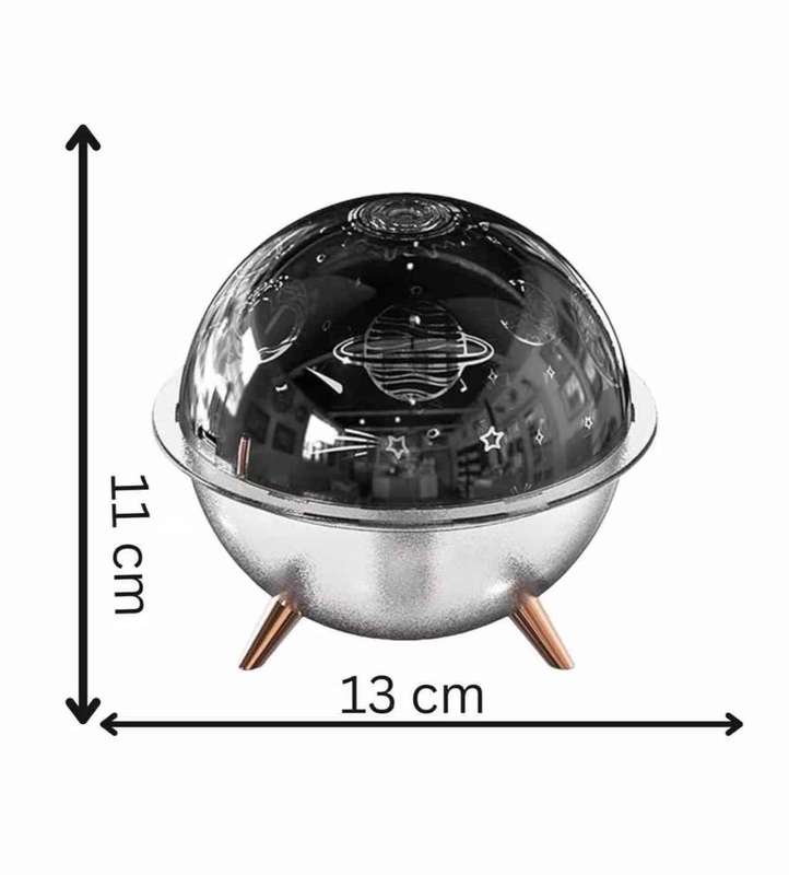 Spaceship Shaped Humidifier with Timer Christmas Night Light Aroma Diffuser