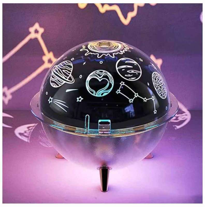 Spaceship Shaped Humidifier with Timer Christmas Night Light Aroma Diffuser