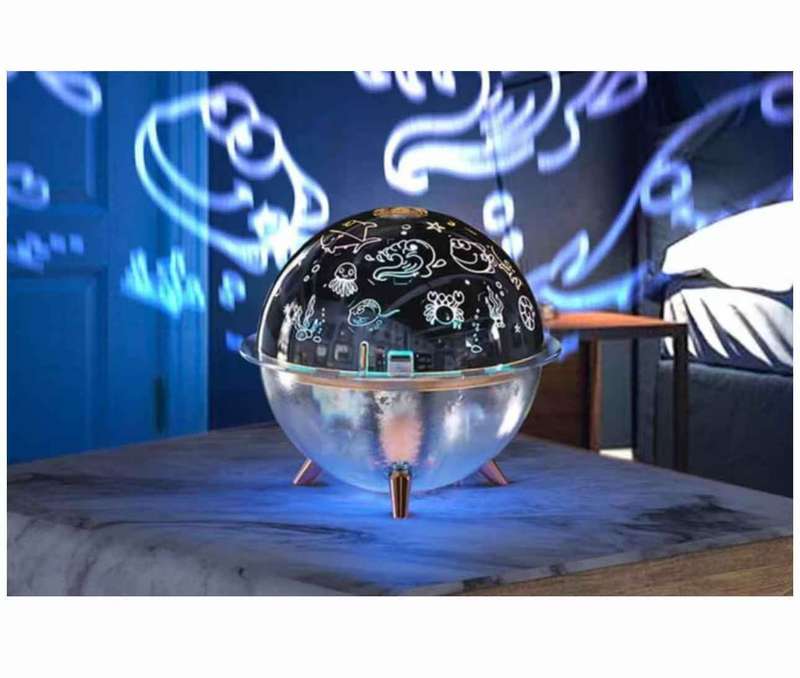 Spaceship Shaped Humidifier with Timer Christmas Night Light Aroma Diffuser