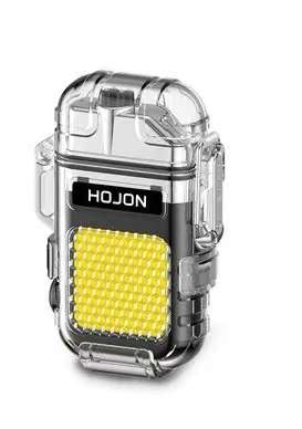 Rechargeable flashlight with electric lighter