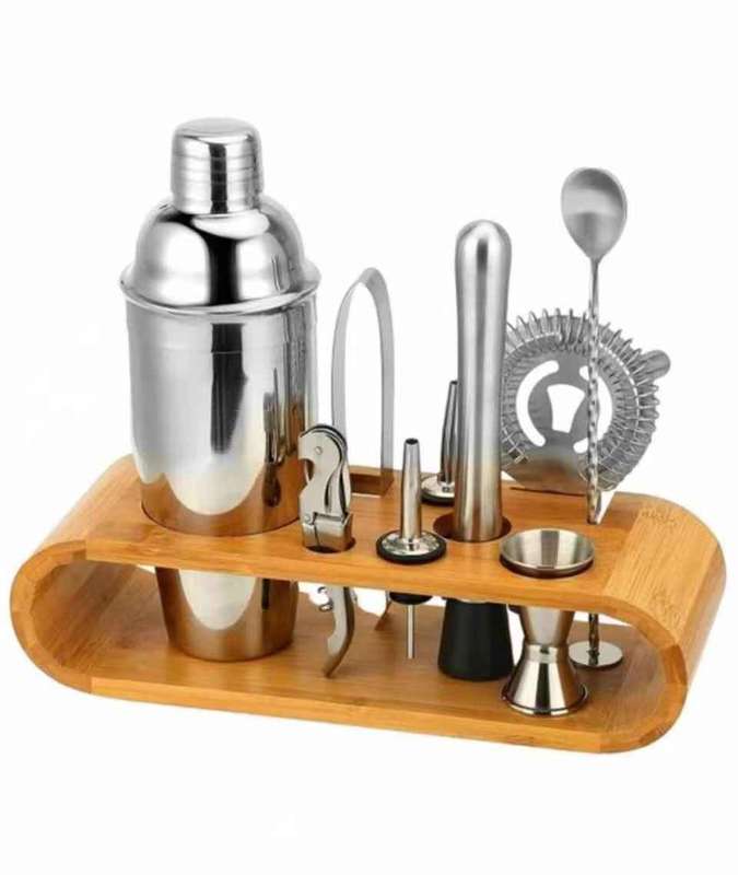 Stainless Steel Cocktail and Barware Tool Sets -10 Pieces