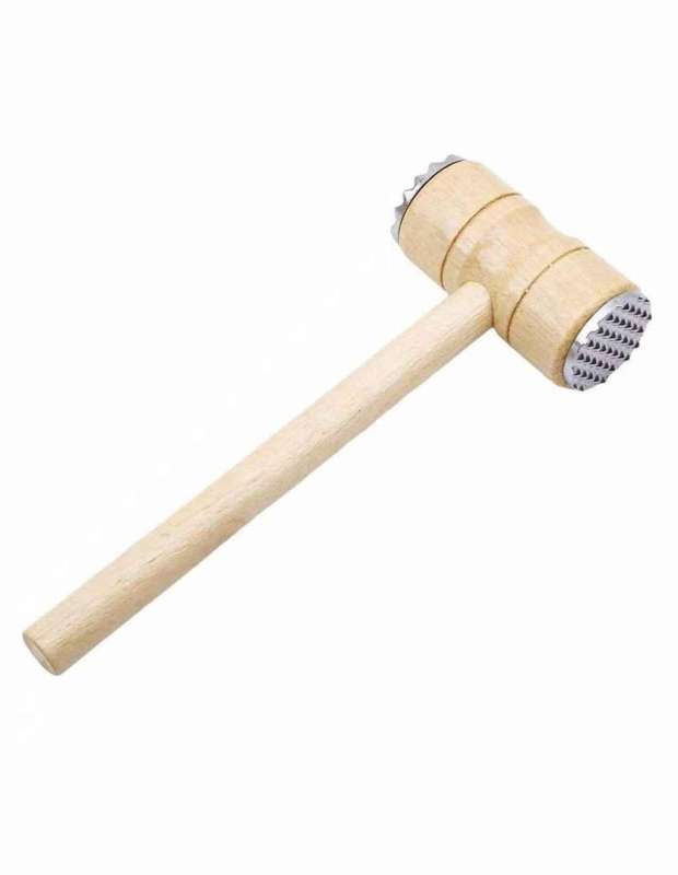 Double-Sided Wooden Meat Tenderiser