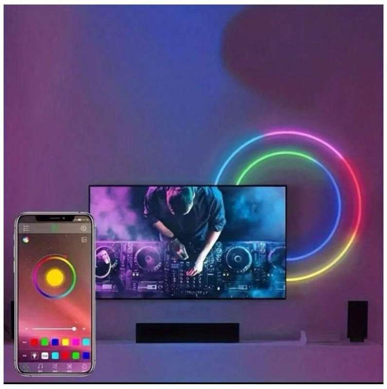 RGB-LED Neon Rope Lights Controlled by Mobile App 5M