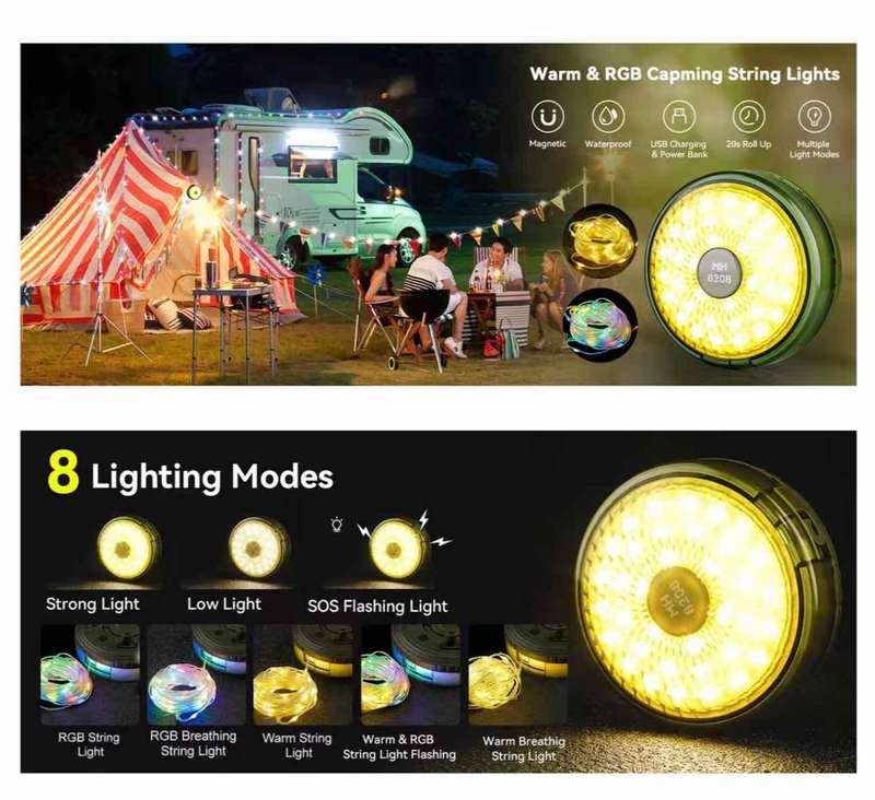 Multifunctional Camping String Light