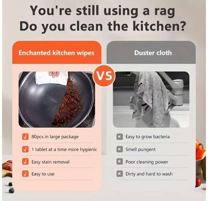 kitchen clean wipes 80pcs