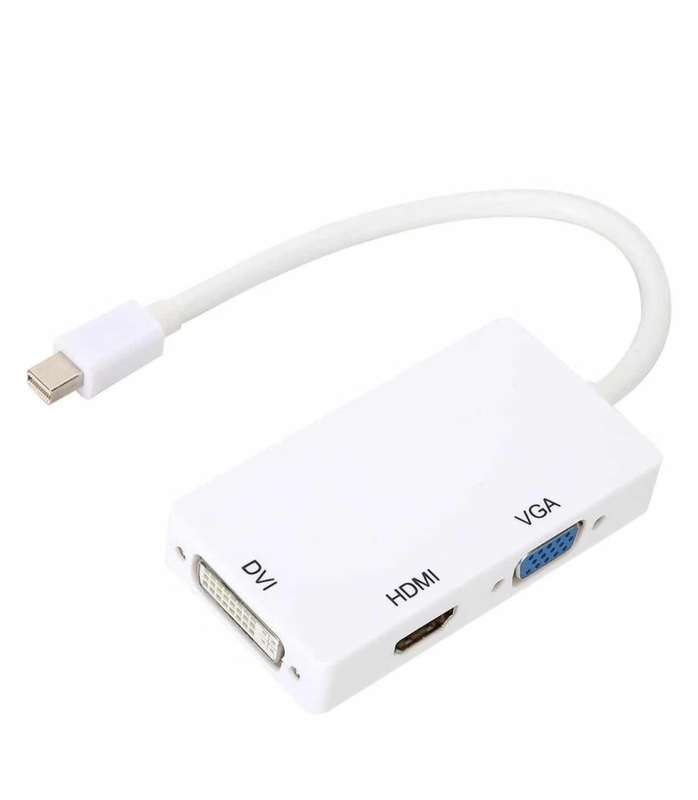 MiniDP to HDMI/DVI/VGA Adapter 3-in-1 No External Power