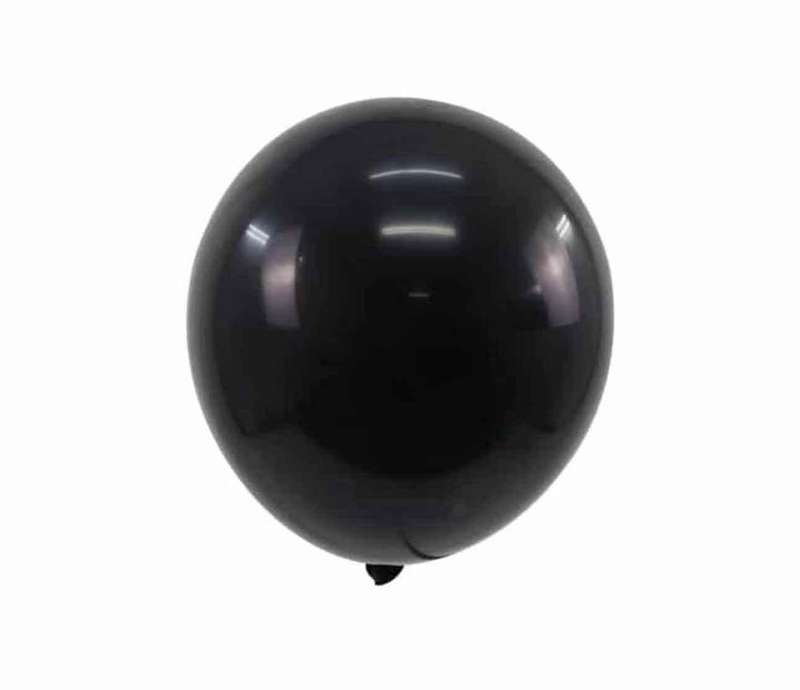 Balloons - Helium - Latex -Black Colours - 10 Pieces - 1 Pack