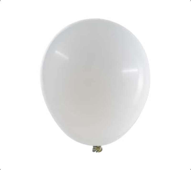 Balloons - Helium - Latex -White Colours - 10 Pieces - 1 Pack