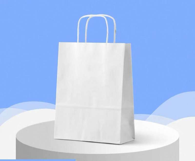 Kraft Paper Gift Bags(12 pcs / one pack - White size : 15*21CM