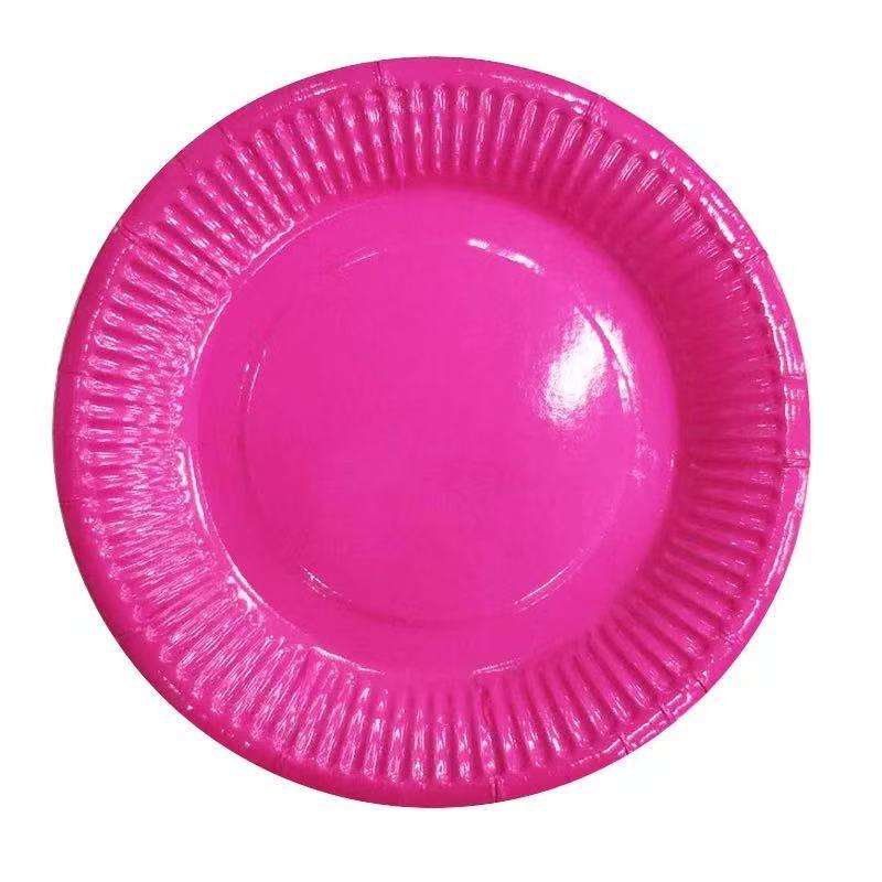 Party Plates - Paper - Pink - 23cm - 10 Piece