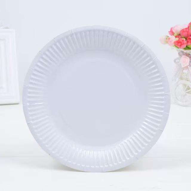 Party Plates - Paper - White - 23cm - 10 Piece