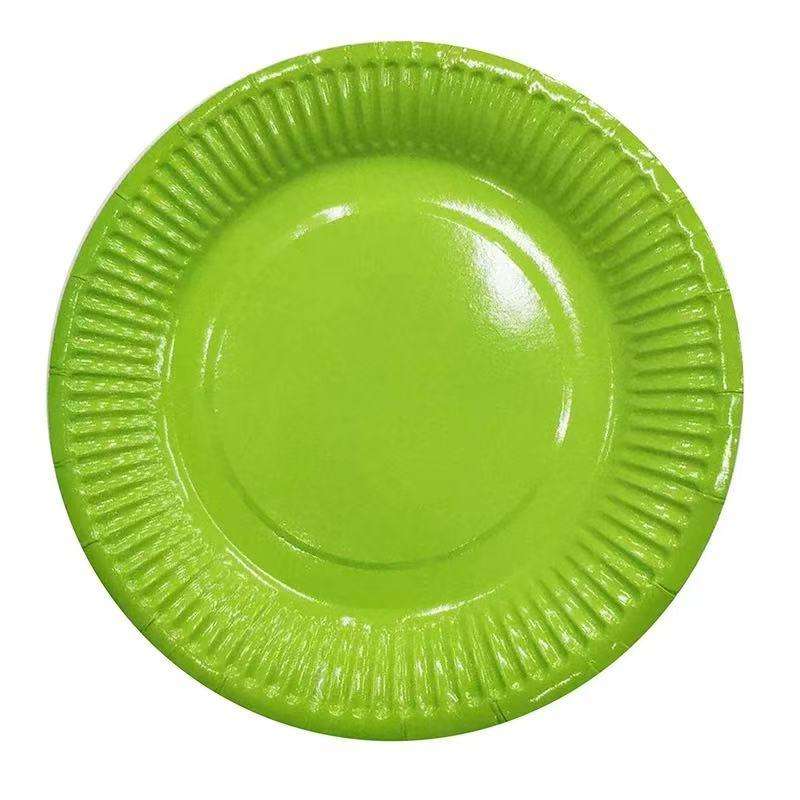 Party Plates - Paper - Green - 23cm - 10 Piece