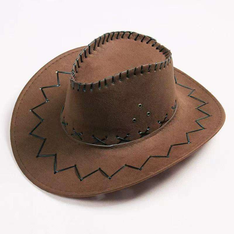 Unisex Cowboy Farm Sun Summer Hat-brown