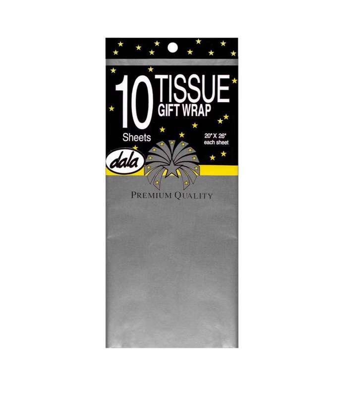 10 Pieces 50*66 Cm Tissue Paper DIY Handmade Craft Paper-Silver