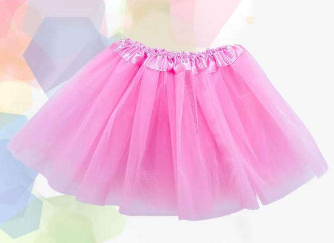 Women's Tutu Skirt  Classic Elastic Mini Tulle Ballet Skirt for Party 40CM-Pink