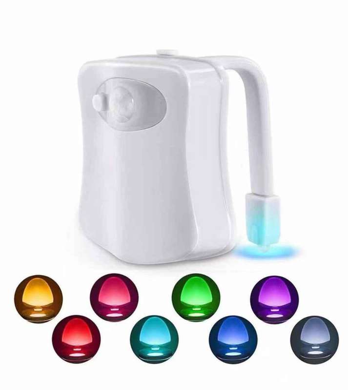 LooBrite Toilet Bowl Light Motion Activated Toilet Light Sensor LED Nightlight