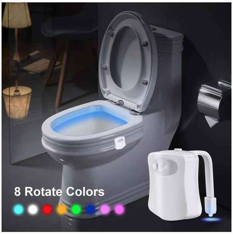 LooBrite Toilet Bowl Light Motion Activated Toilet Light Sensor LED Nightlight